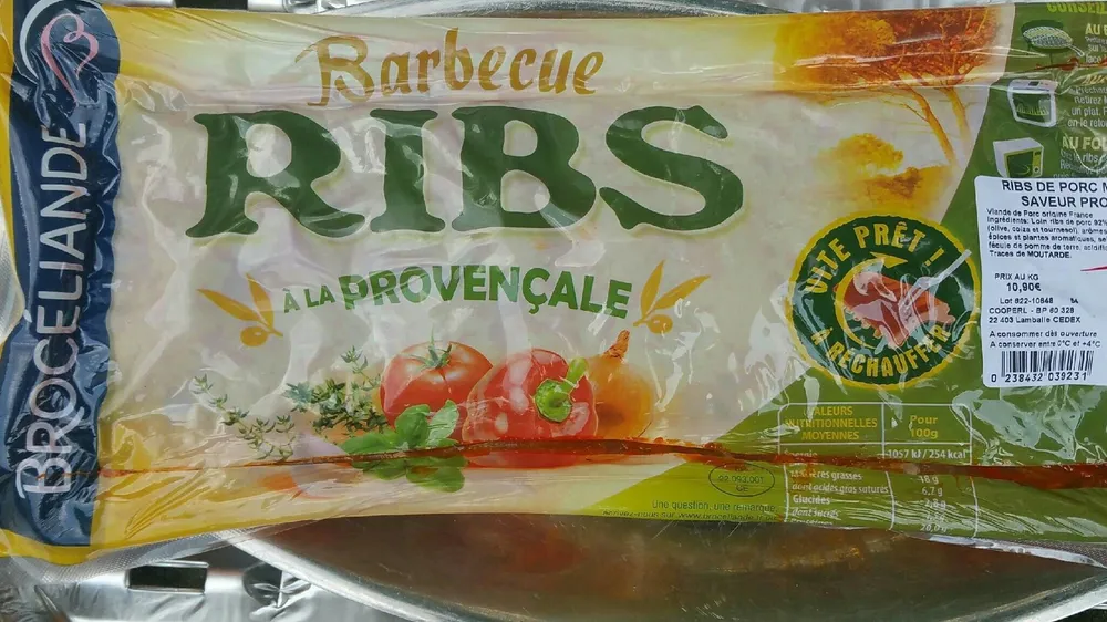 Barbecue ribs a la provençale
