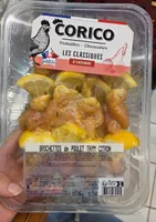 Brochette de poulet thym citron