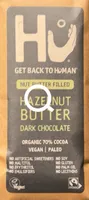 Nut Butter Filled Hazelnut Butter Dark Chocolate Organic 70% Cocoa