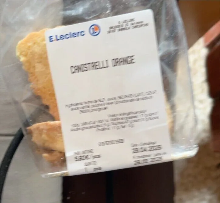 Canistrelli orange