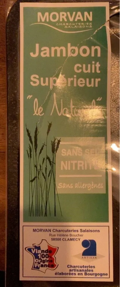 Jambon cuit supérieur « Le Naturel »