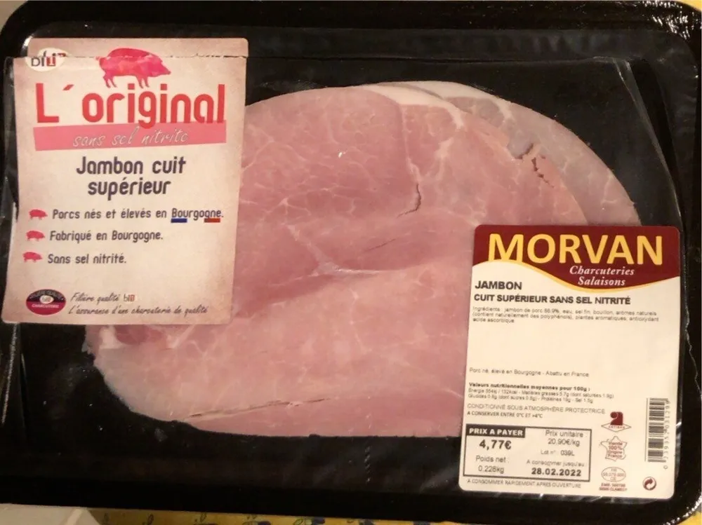 Jambon cuit supérieur