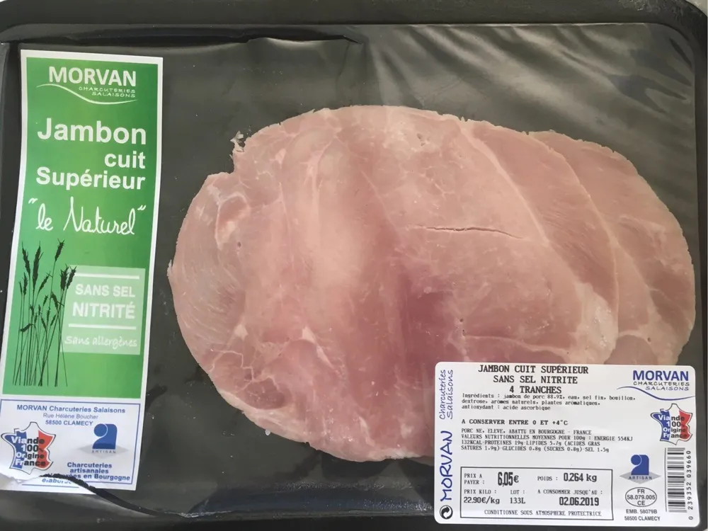 Jambon cuit supérieur