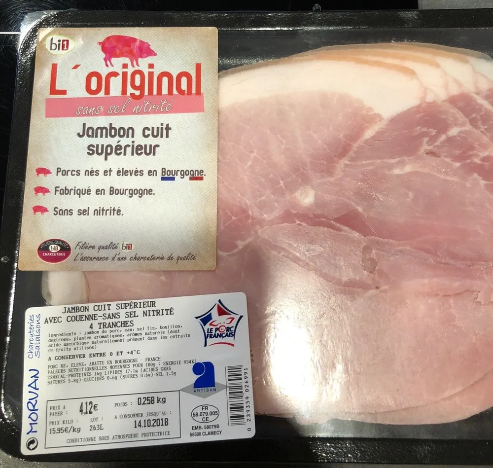 Jambon cuit supérieur