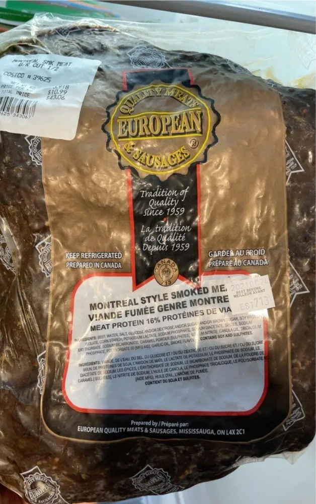 Montreal Style smoked meat