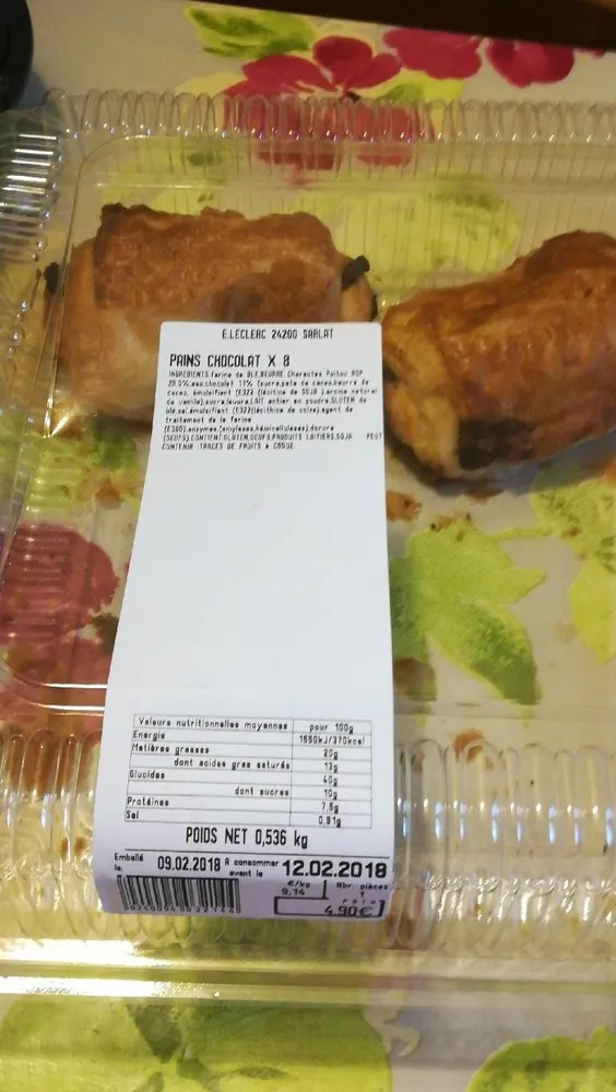 Pains chocolat x8