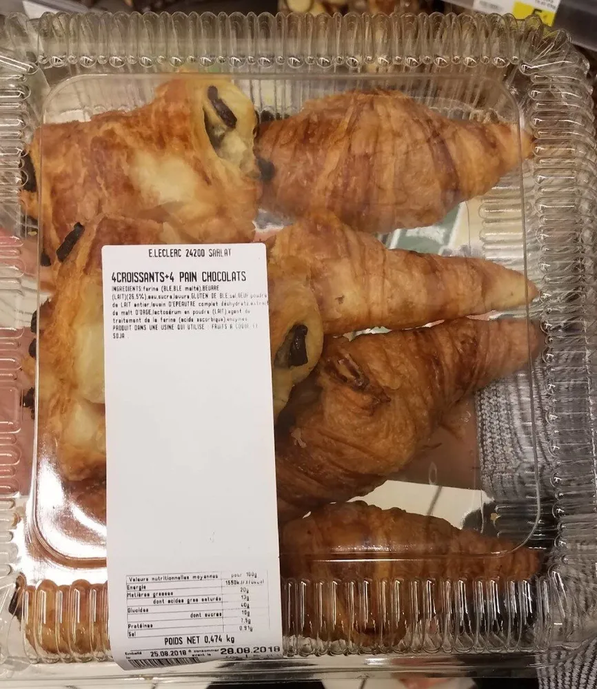 4 croissants 4 chocolatines