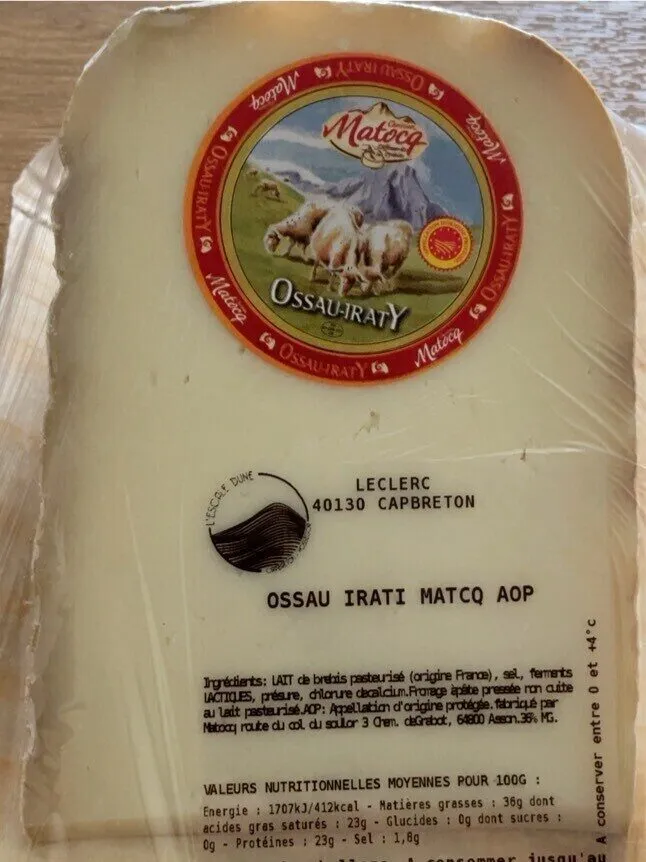 Ossau irati matcq AOP