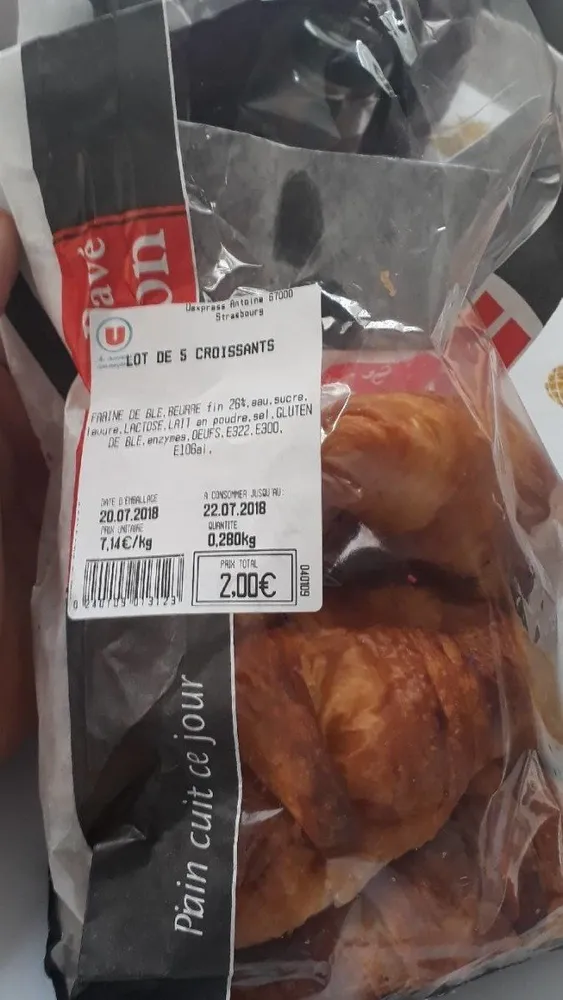 Lot de croissants