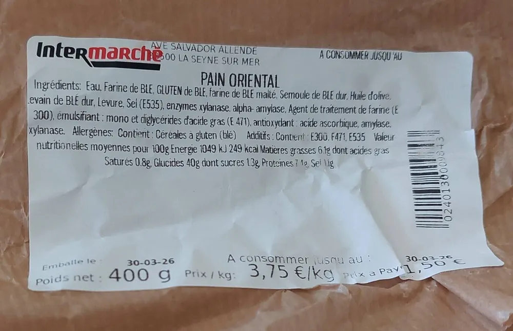 Pain oriental