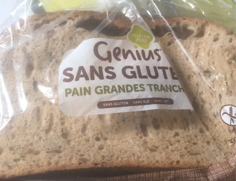 Genius sans gluten pain grande tranches