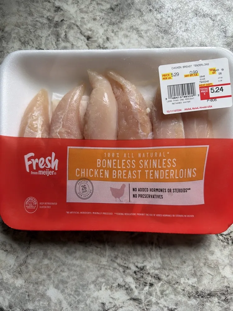 Boneless Skinless Chicken Tenderloins