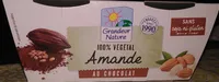 Dessert aromatisé amande et chocolat