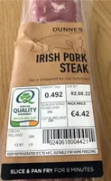 Irish pork steak