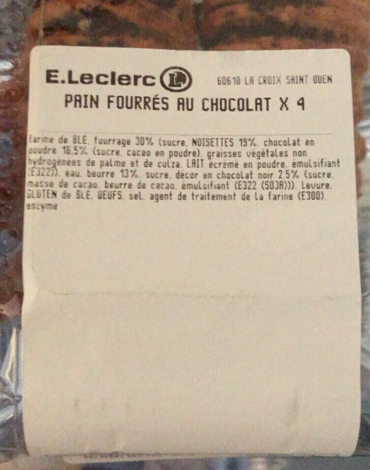 Pian fourrés au chocolat
