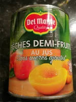 Pêches demi-fruits au jus