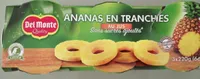 Ananas en tranches au jus sans sucres ajoutés