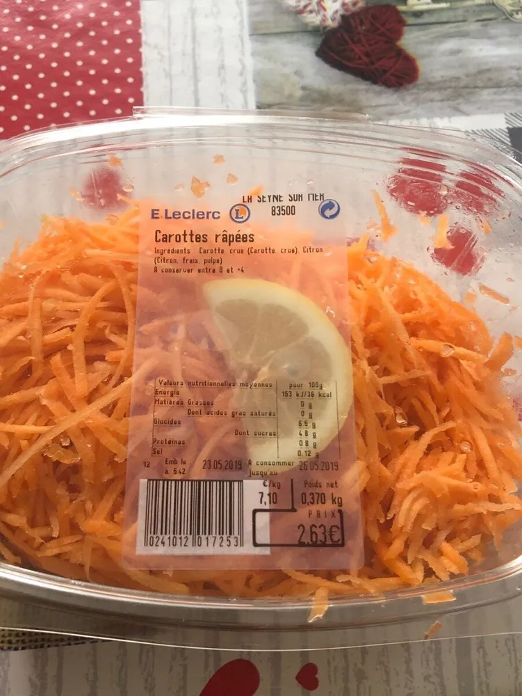Carottes râpées