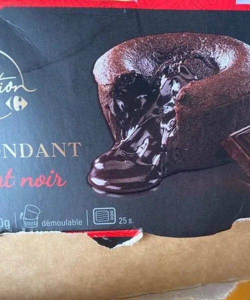 Cœur fondant chocolat noir