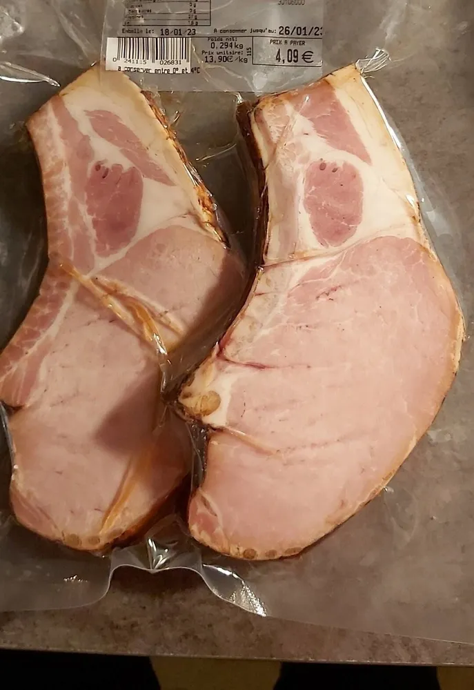 Carre avec os cuit superieur