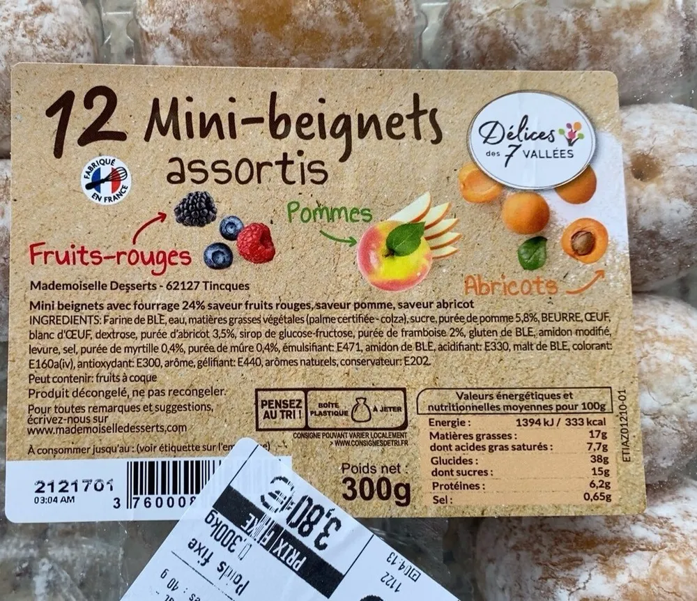 12 minis beignets assortis