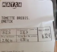 Tomette brebis
