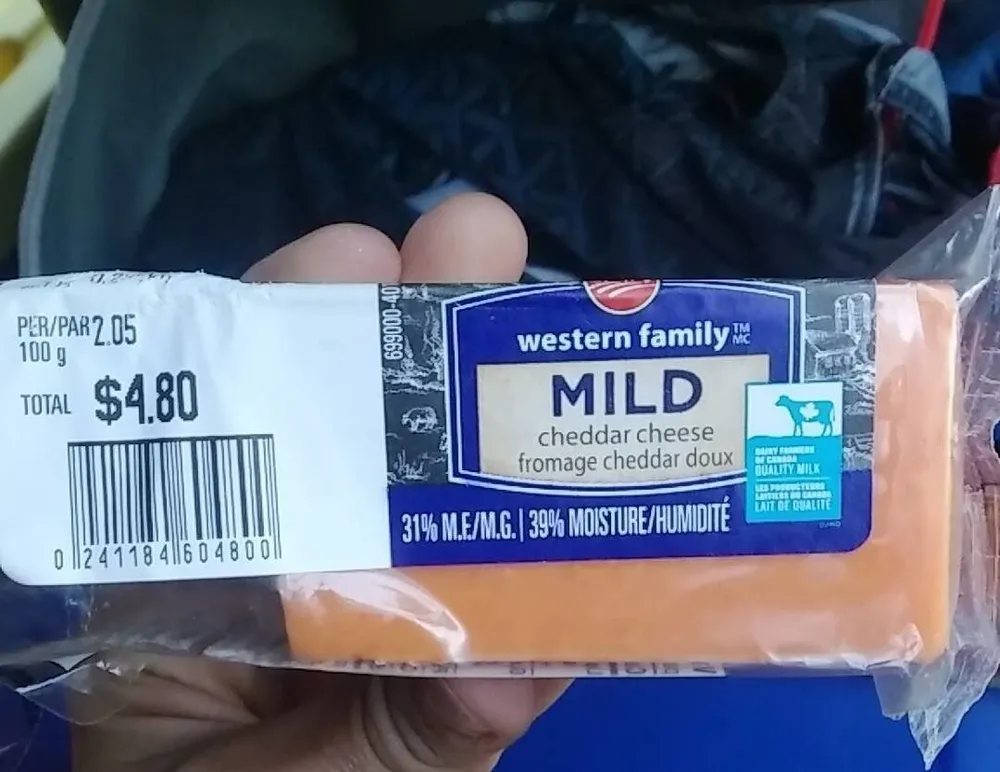Mild cheddar cheese