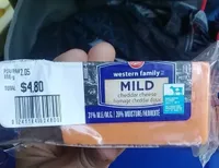 Mild cheddar cheese
