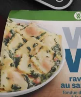 Ravioli au saumon fondue  d’épinards