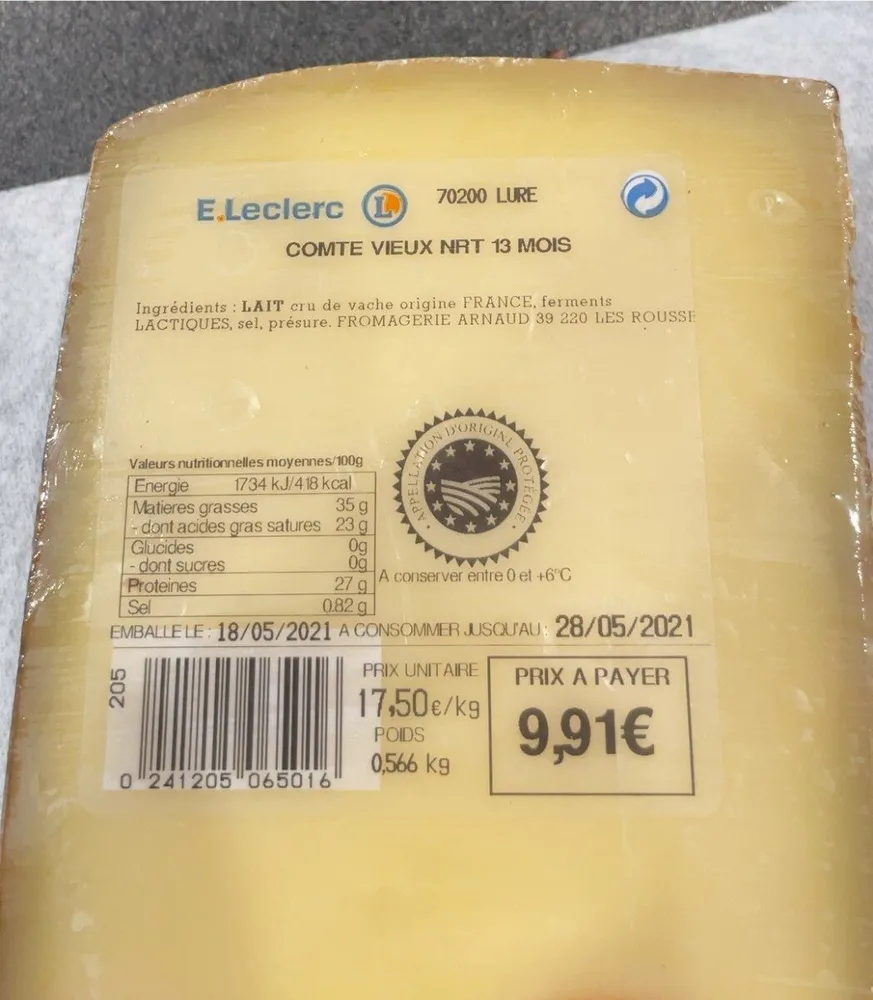 Comte vieux 13 mois