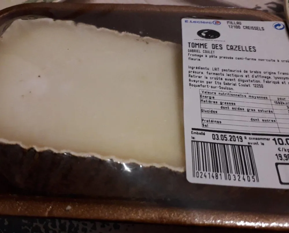 Tomme de cazelles de E.leclerc