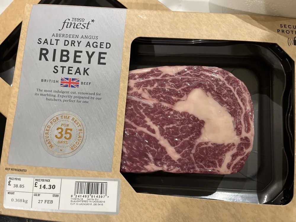 Salt Dry Aged Ribeye Steak