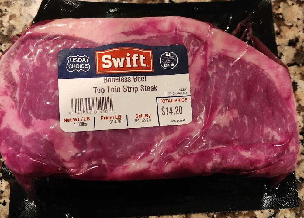 Boneless Beef Top Loin Strip Steak