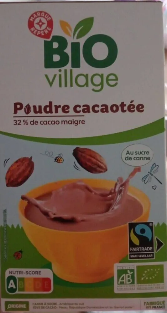 Poudre cacaotée
