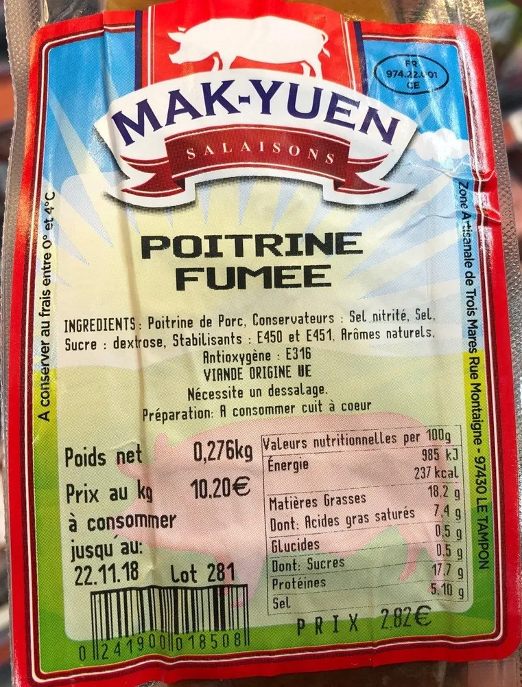 Poitrine fumee