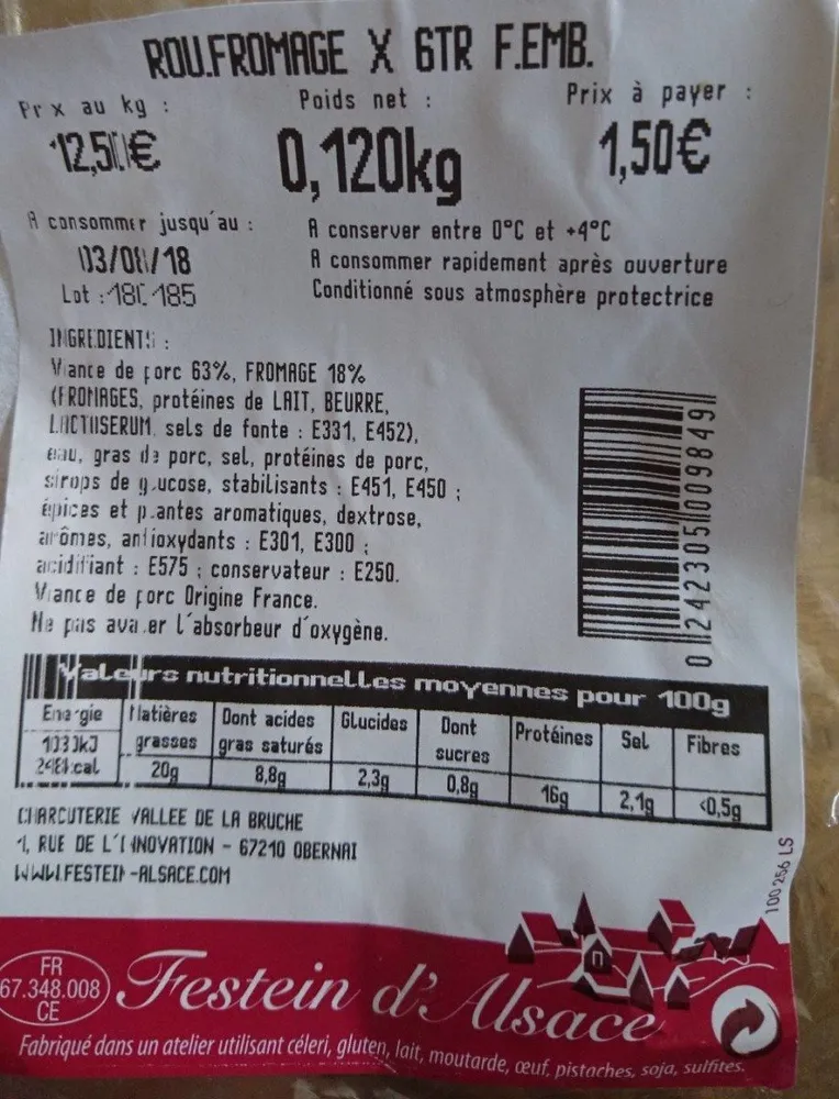Mortadelle au fromage