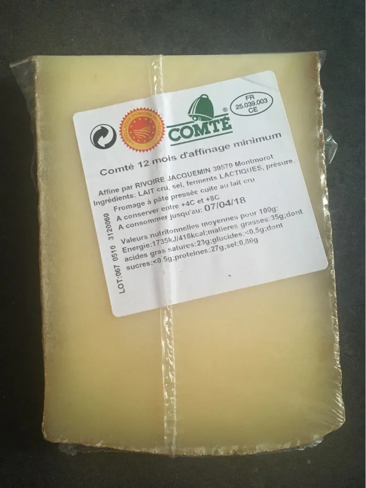 Comté 12 mois d'affinage minimum