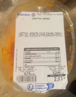 Carottes rapees
