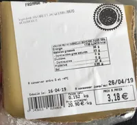 Comté 18 mois lait cru