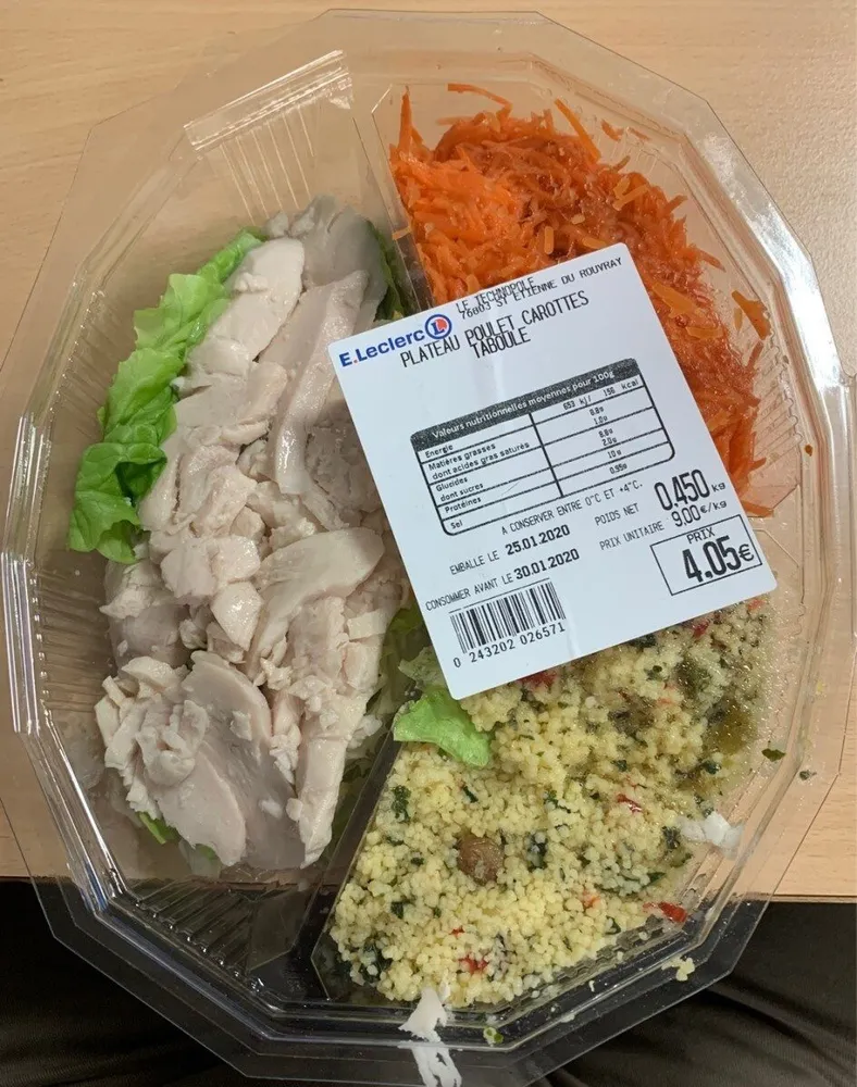 Plateau poulet carottes