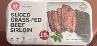 Sliced grass-fed beef