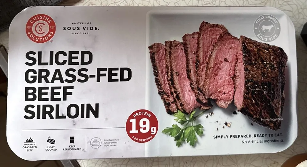 Sliced Grass-Fed Beef Sirloin