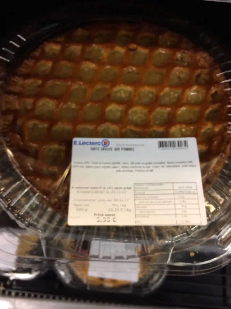 Tarte grillee aux pommes