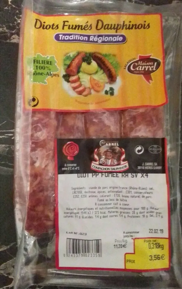 Diots fumés dauphinois