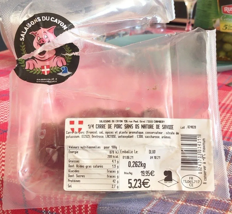 Carré de porc