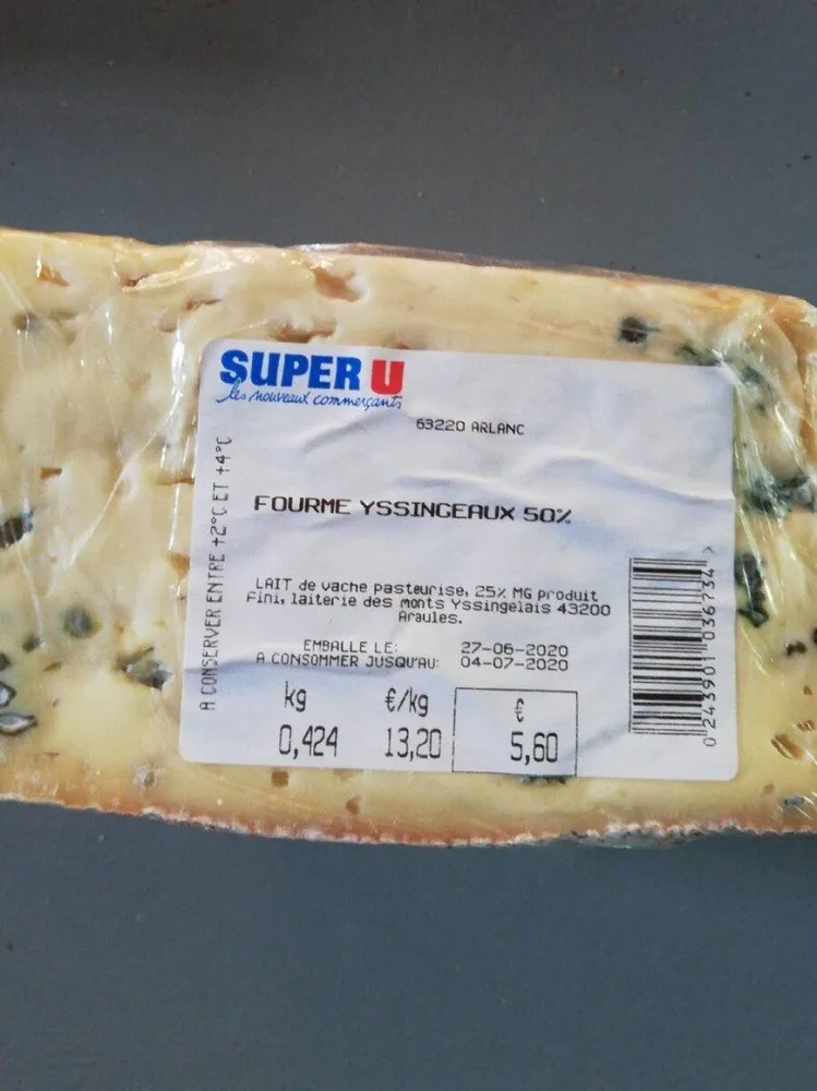 Fourme D'YSSINGEAUX 50%