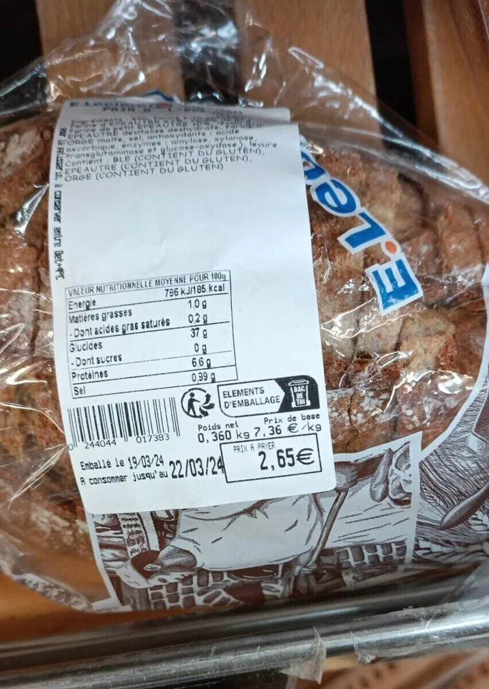 Pain à l'epautre