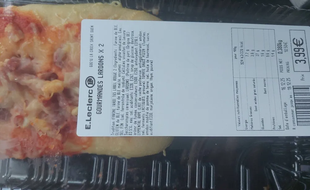 Gourmandes lardons x2