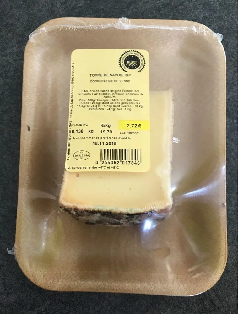 Tomme de savoir IGP