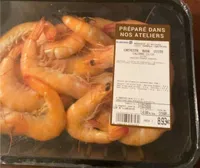 Crevettes roses cuites